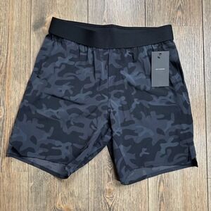 Ten Thousand Tactical Short Black Camo 7" No Liner TTSH006 Mens Size Small NWT